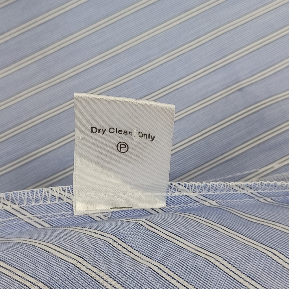 Tuckernuck Tate Stripe Mini Dress Size L Preppy Quiet Luxury Ruffle Cotton Blend - Picture 12 of 12